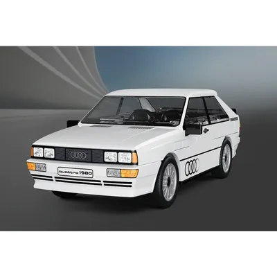 Audi Quattro 1980 - Vit - Klossbyggmodell - 24665 - COBI - 1:35
