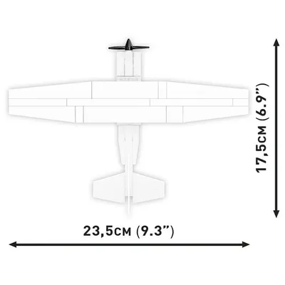 Cessna 172 Skyhawk - Vit - Byggklossar - 26620 - COBI - 1:48