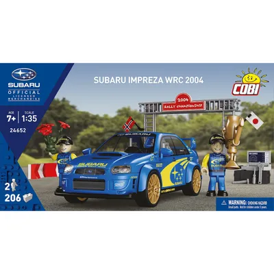Subaru Impreza WRC 2004 - Blå - Klossbyggmodell - 24652 - COBI - 1:35