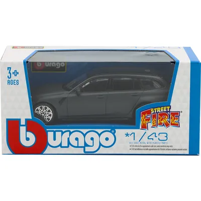 BMW M3 Touring (2023) - Grå - Bburago - 11 cm