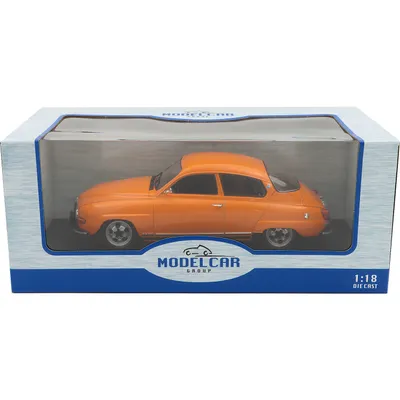 Saab 96 V4 - 1970 - Orange - Modelcar Group - 1:18