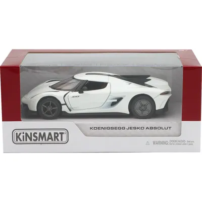Koenigsegg Jesko Absolut - Hvid - 1:36 - Kinsmart