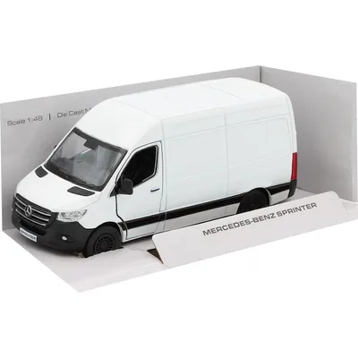 2020 Mercedes-Benz Sprinter - Hvid - 1:48 - Kinsmart