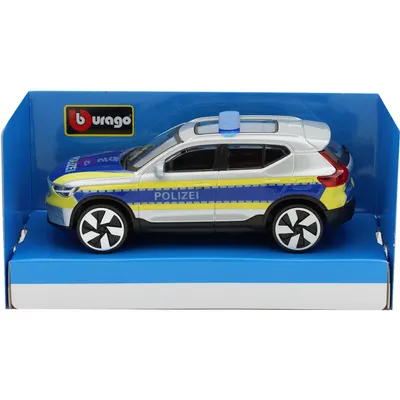 Volvo EX40 - Polisbil Tyskland - Bburago - 10 cm