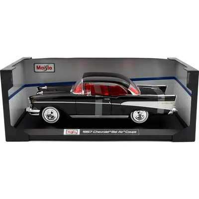 1957 Chevrolet Bel Air Coupe - Svart - Maisto - 1:18