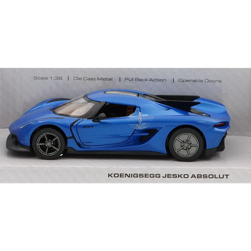Koenigsegg Jesko Absolut - Blå - 1:36 - Kinsmart