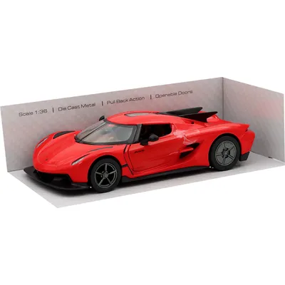 Koenigsegg Jesko Absolut - Rød - 1:36 - Kinsmart