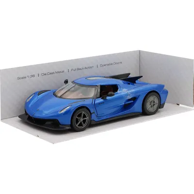 Koenigsegg Jesko Absolut - Blå - 1:36 - Kinsmart