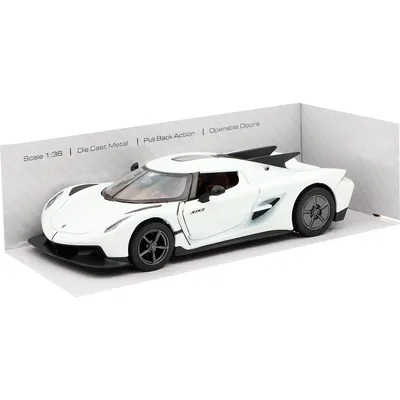 Koenigsegg Jesko Absolut - Hvid - 1:36 - Kinsmart