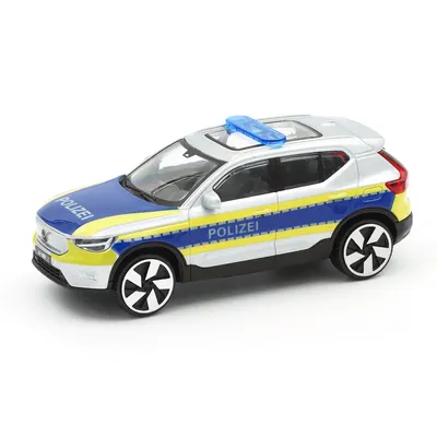 Volvo EX40 - Polisbil Tyskland - Bburago - 10 cm