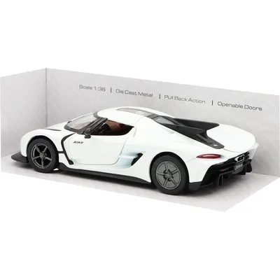 Koenigsegg Jesko Absolut - Hvid - 1:36 - Kinsmart
