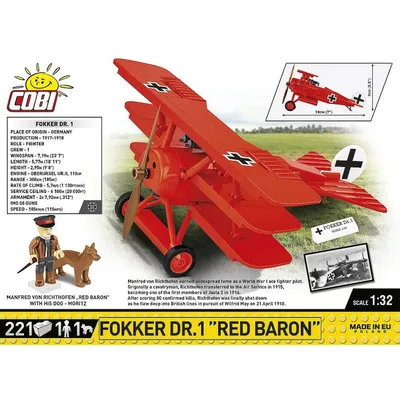 Fokker Dr.1 "Red Baron" - Byggklossar - 2996 - COBI - 1:32