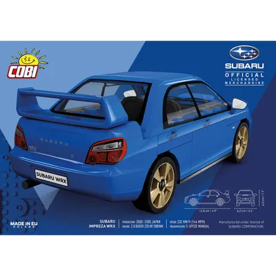 Subaru Impreza WRX - Blå - Klossbyggmodell - 24648 - COBI - 1:35