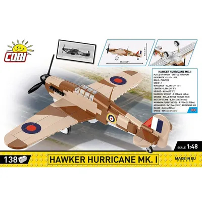 Hawker Hurricane MK.1 - Byggeklodser - 5866 - COBI - 1:48