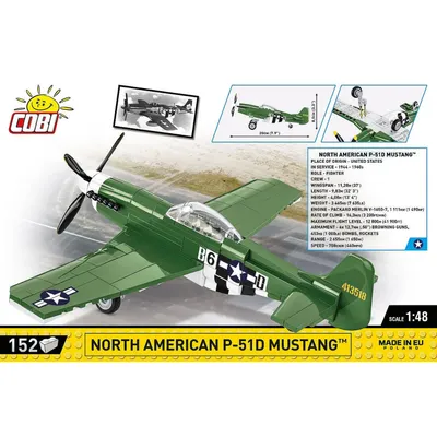 North American P-51D Mustang - Byggesæt - 5860 - COBI - 1:48