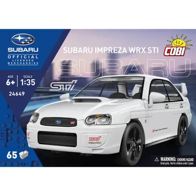 Subaru Impreza WRX STI - Vit - Klossbyggmodell - 24649 - COBI - 1:35
