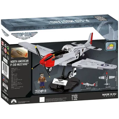 North American P-51D Mustang - Top Gun Maverick - Byggesæt - 5846 - COBI - 1:32