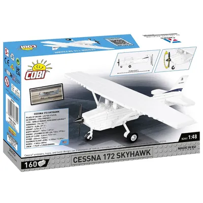 Cessna 172 Skyhawk - Vit - Byggklossar - 26620 - COBI - 1:48