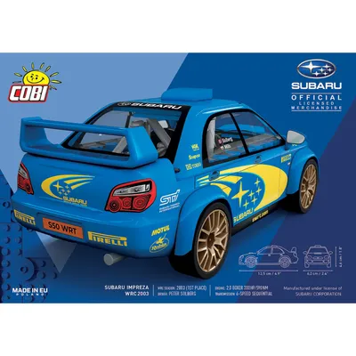 Subaru Impreza WRC 2003 - Blå - Klossbyggmodell - 24650 - COBI - 1:35