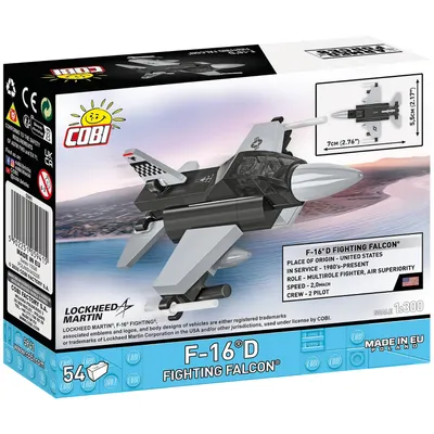 F-16D Fighting Falcon - Klossbyggmodell - 5941 - COBI - 1:300