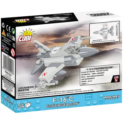 F-16C Fighting Falcon - Klossbyggmodell - 5929 - COBI - 1:300