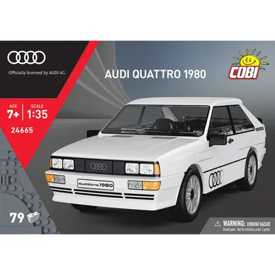 Audi Quattro 1980 - Vit - Klossbyggmodell - 24665 - COBI - 1:35