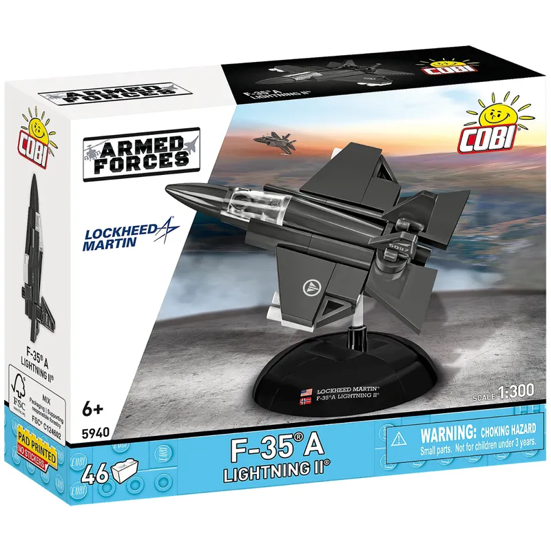 F-35A Lightning II - Klossbyggmodell - 5940 - COBI - 1:300