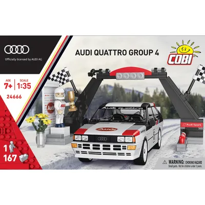 Audi Quattro Group 4 - Vit - Klossbyggmodell - 24666 - COBI - 1:35