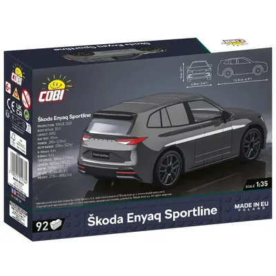 Skoda Enyaq Sportline - Grå - Klossbyggmodell - 24576 - COBI - 1:35