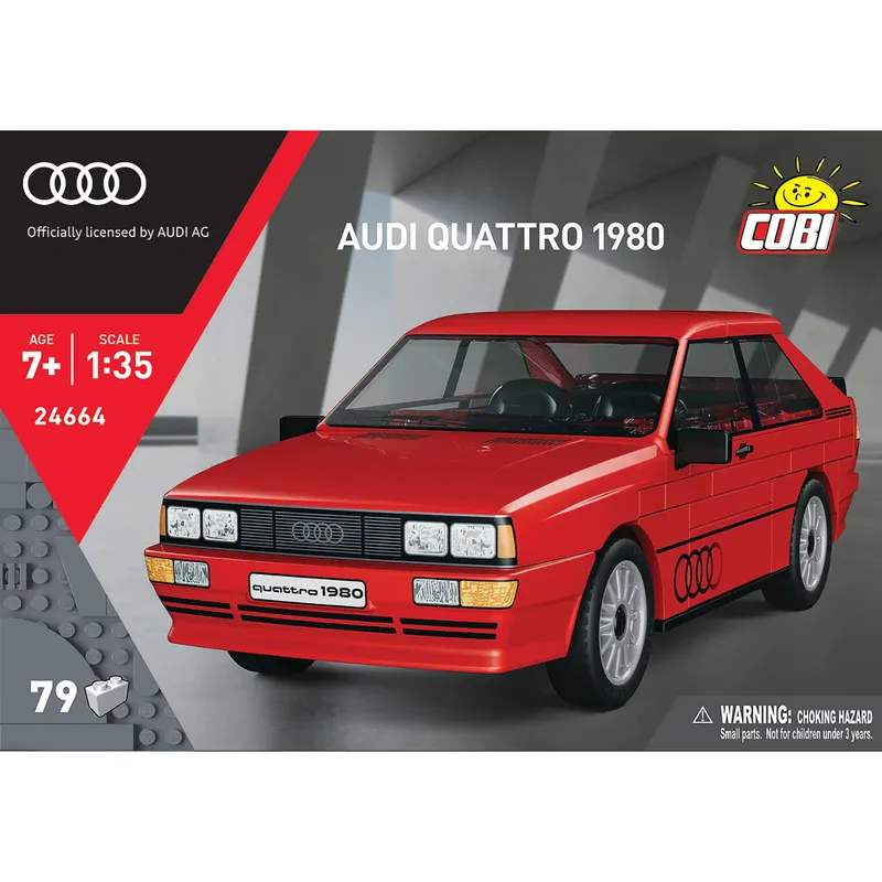Audi Quattro 1980 - Röd - Klossbyggmodell - 24664 - COBI - 1:35