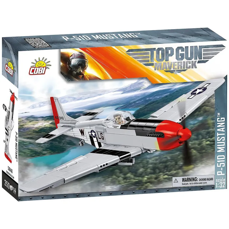 North American P-51D Mustang - Top Gun Maverick - Byggesæt - 5846 - COBI - 1:32