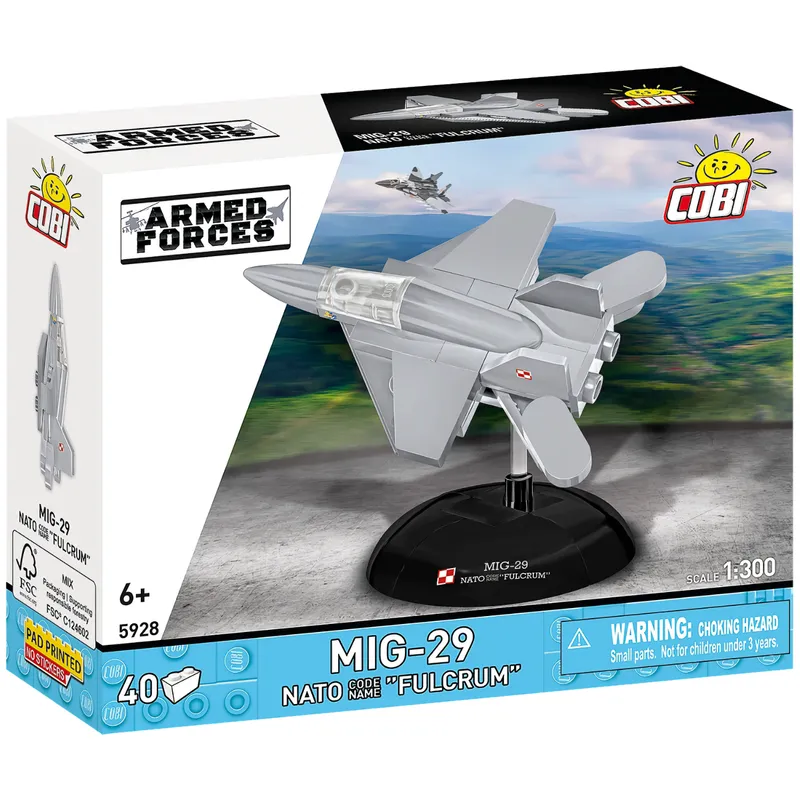 MIG-29 Nato "Fulcrum" - Klossbyggmodell - 5928 - COBI - 1:300