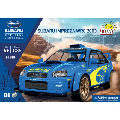 Subaru Impreza WRC 2003 - Blå - Klossbyggmodell - 24650 - COBI - 1:35