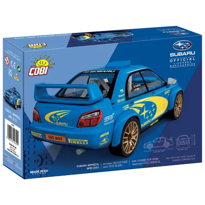 Subaru Impreza WRC 2003 - Blå - Klossbyggmodell - 24650 - COBI - 1:35