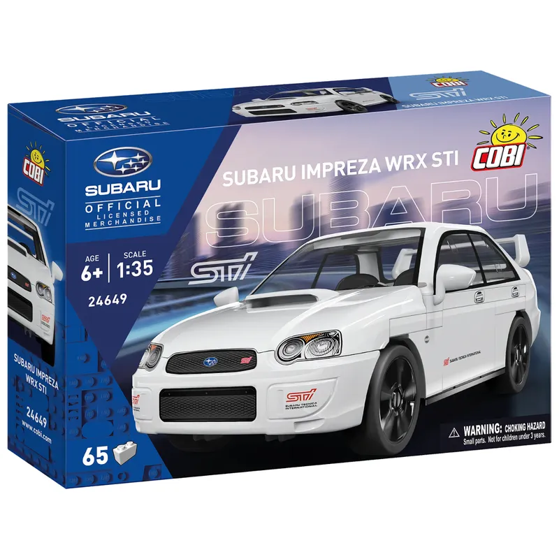 Subaru Impreza WRX STI - Vit - Klossbyggmodell - 24649 - COBI - 1:35