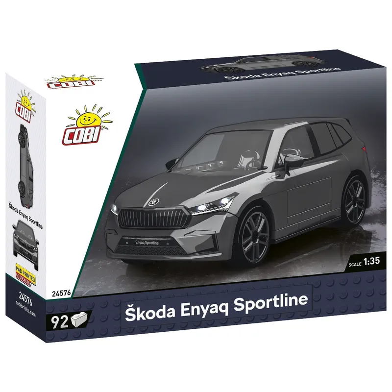 Skoda Enyaq Sportline - Grå - Klossbyggmodell - 24576 - COBI - 1:35