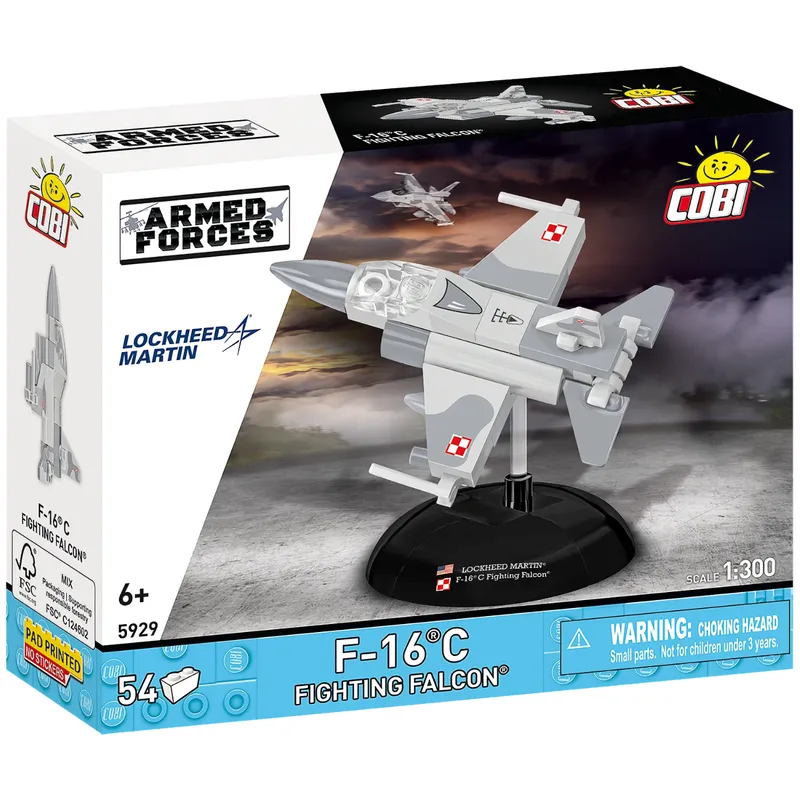 F-16C Fighting Falcon - Klossbyggmodell - 5929 - COBI - 1:300