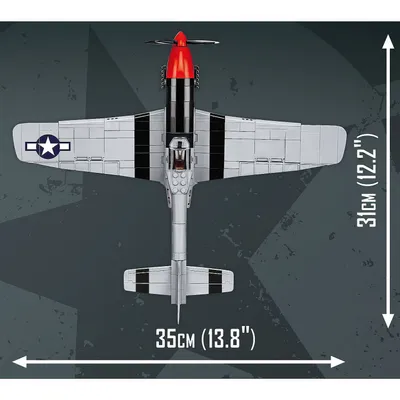 North American P-51D Mustang - Top Gun Maverick - Byggesæt - 5846 - COBI - 1:32