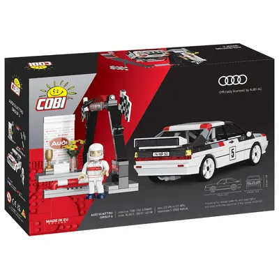 Audi Quattro Group 4 - Vit - Klossbyggmodell - 24666 - COBI - 1:35