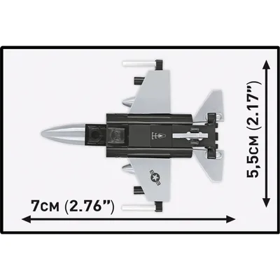 F-16D Fighting Falcon - Klossbyggmodell - 5941 - COBI - 1:300