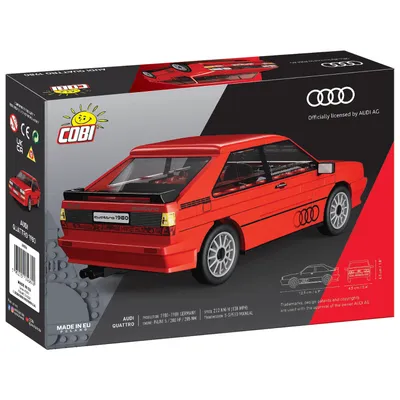Audi Quattro 1980 - Röd - Klossbyggmodell - 24664 - COBI - 1:35