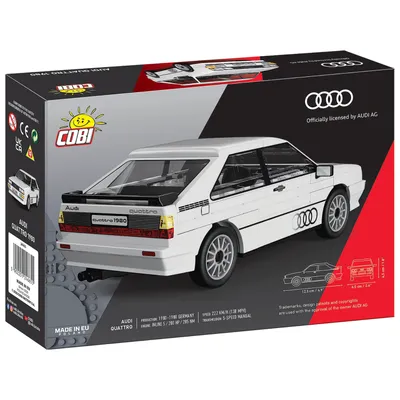 Audi Quattro 1980 - Vit - Klossbyggmodell - 24665 - COBI - 1:35