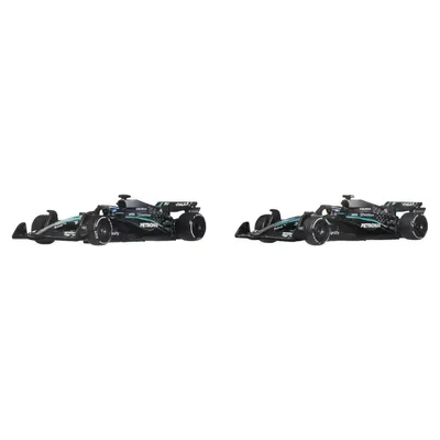 Mercedes-AMG F1 W16 E - #63 George Russell + #12 Kimi Antonelli - 2-pack - Hot Wheels Premium