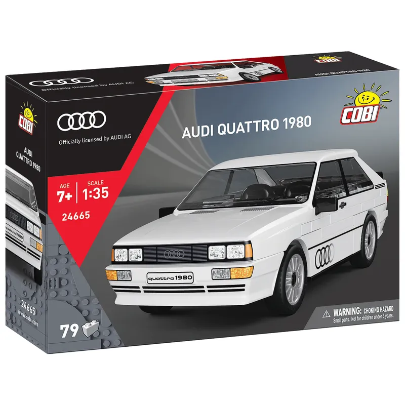 Audi Quattro 1980 - Vit - Klossbyggmodell - 24665 - COBI - 1:35