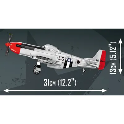 North American P-51D Mustang - Top Gun Maverick - Byggesæt - 5846 - COBI - 1:32