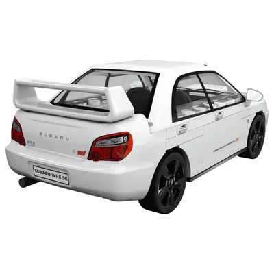 Subaru Impreza WRX STI - Vit - Klossbyggmodell - 24649 - COBI - 1:35