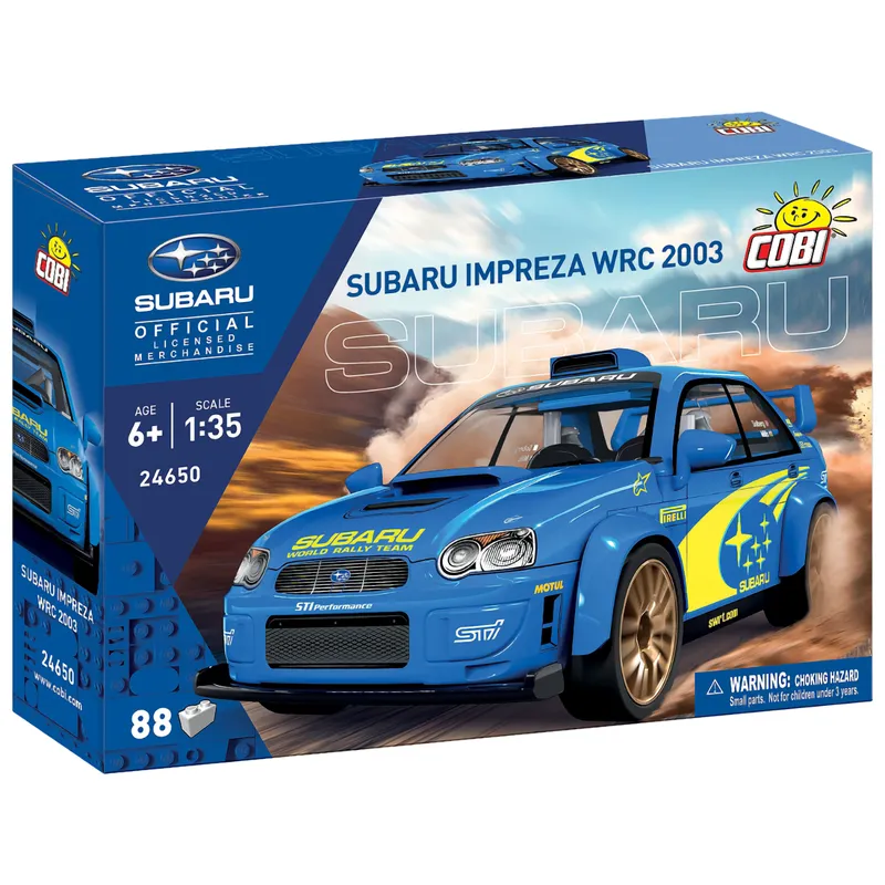 Subaru Impreza WRC 2003 - Blå - Klossbyggmodell - 24650 - COBI - 1:35