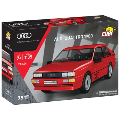 Audi Quattro 1980 - Röd - Klossbyggmodell - 24664 - COBI - 1:35