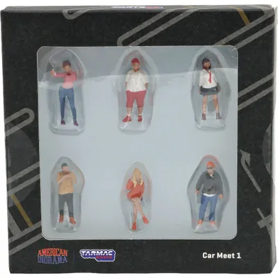 Car Meet 1 - Figurer - Tarmac + American Diorama - 1:64