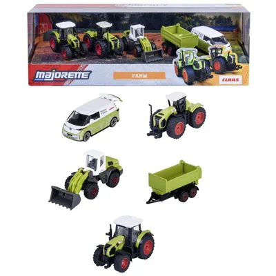 5-pack med lantbruksfordon - Farm - Claas - Majorette